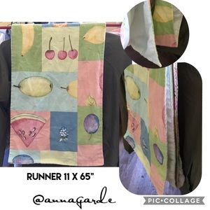 More photos - runner goes with matching valance